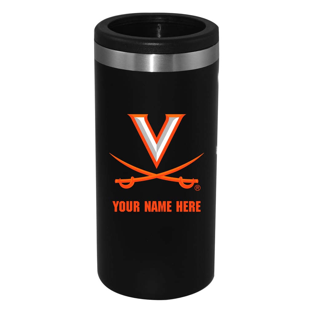 Virginia Cavaliers 12oz. Personalized Slim Can Holder - Black