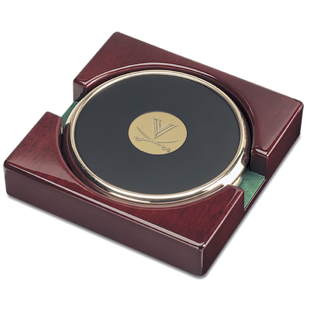 Virginia Cavaliers Two-Piece Coaster Set - Gold