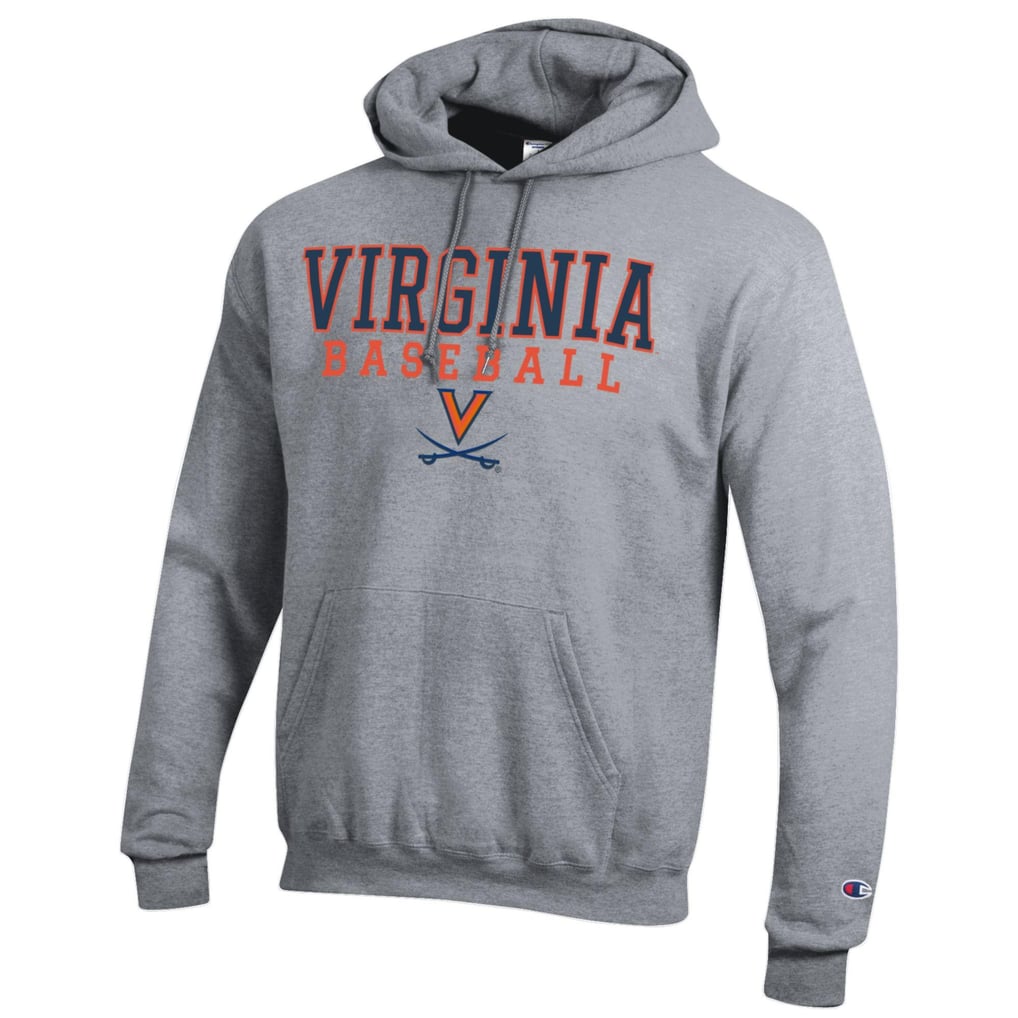 Virginia Cavaliers Champion Baseball Stack Pullover Hoodie - Gray