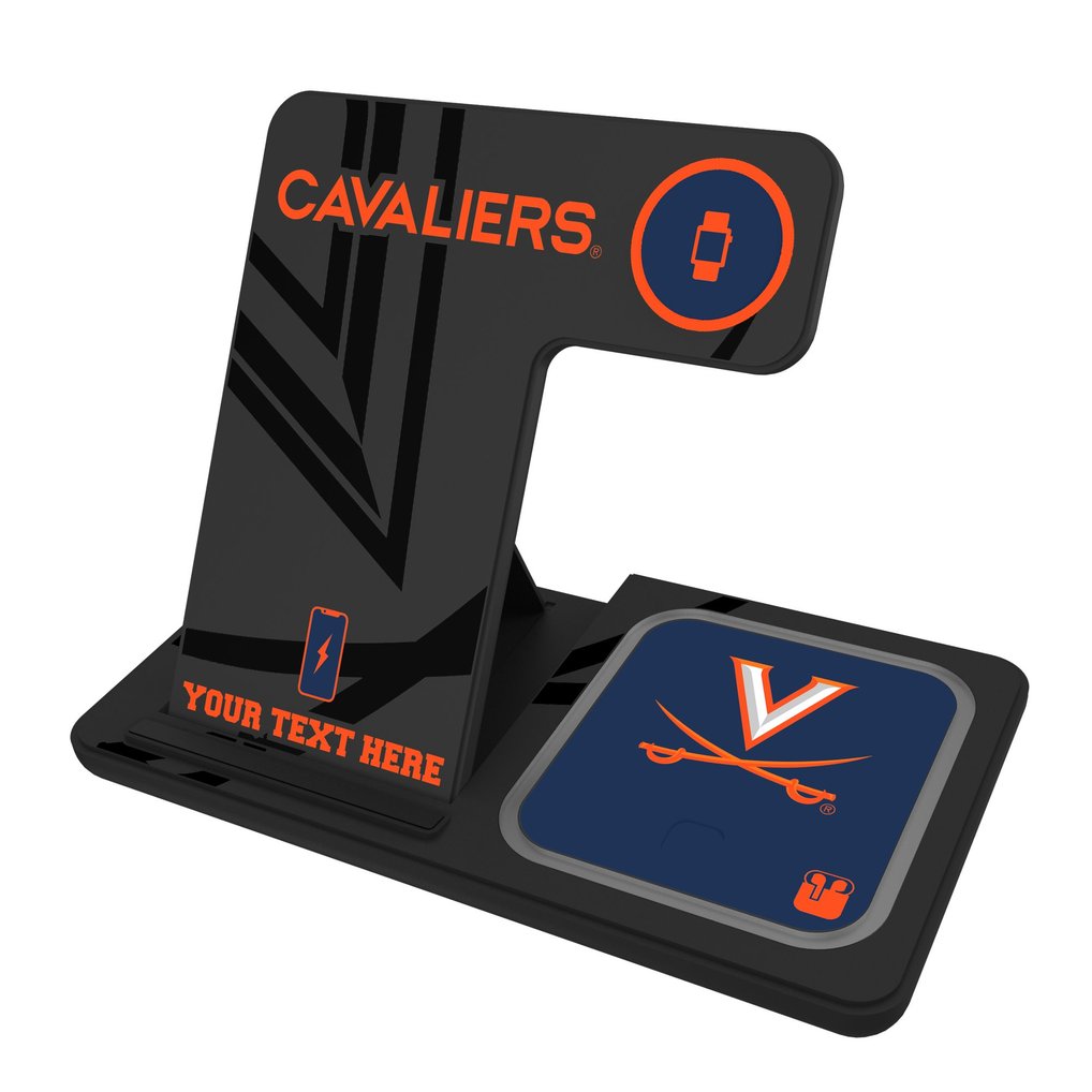 Virginia Cavaliers Personalized 3-In-1 Wireless Charger