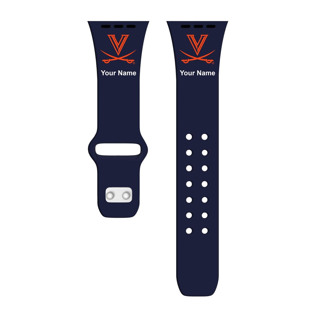 Virginia Cavaliers Personalized Silicone Apple Watch Band