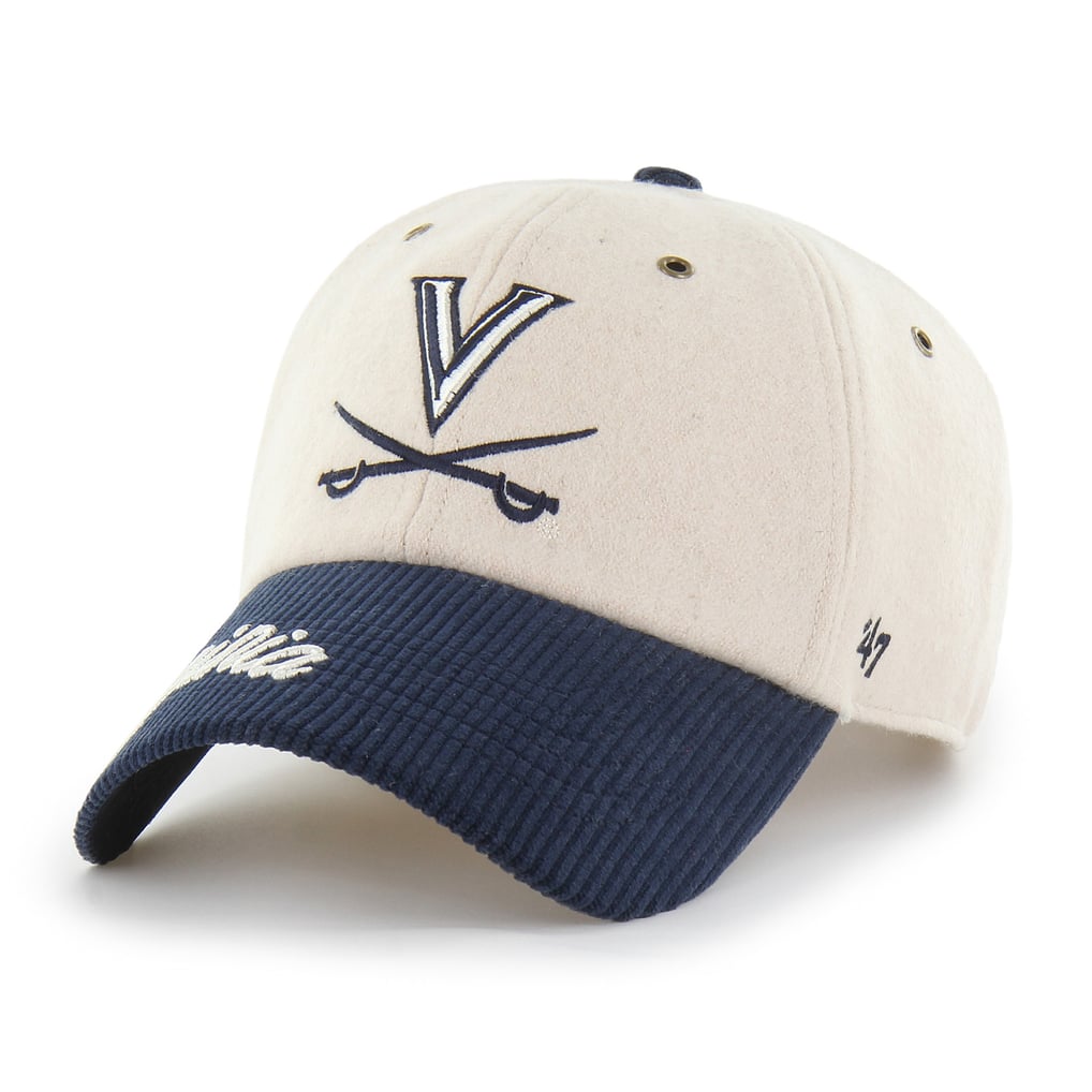 Virginia Cavaliers '47 Women's Rope Script Clean Up Adjustable Hat - White/Navy