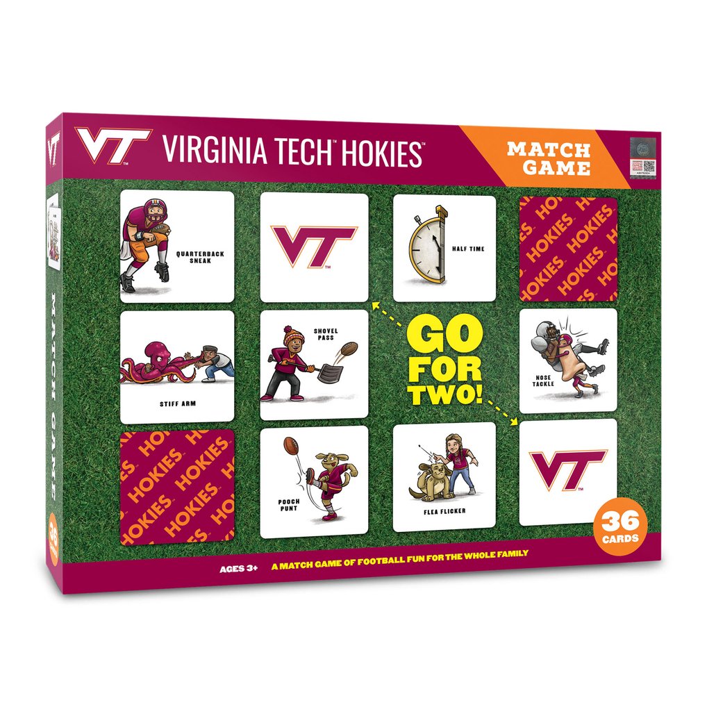 Virginia Tech Hokies IDNA Licensed Memory Match Game