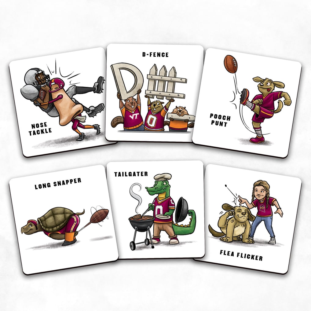 Virginia Tech Hokies IDNA Licensed Memory Match Game