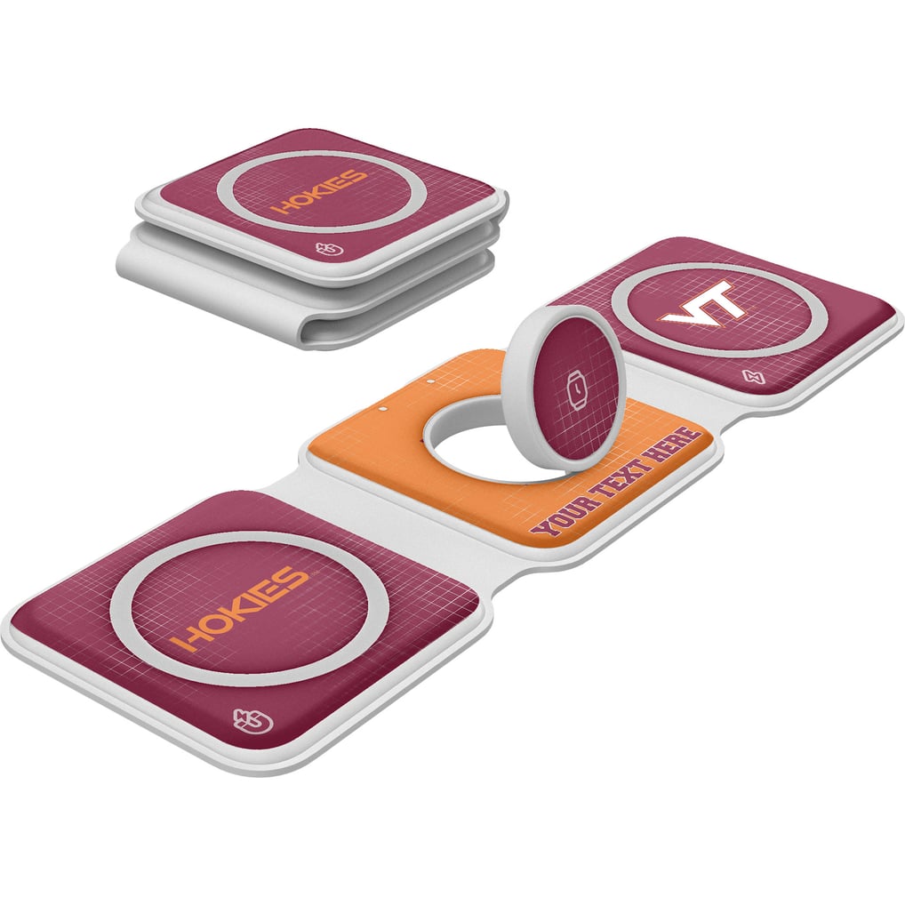 Virginia Tech Hokies Keyscaper Personalized 3-in-1 Foldable Charger