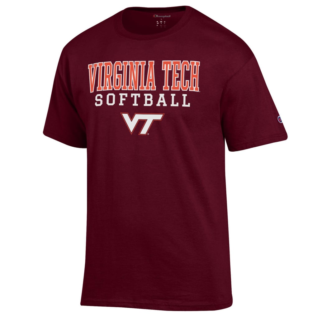 Virginia Tech Hokies Champion Softball Stack T-Shirt - Maroon