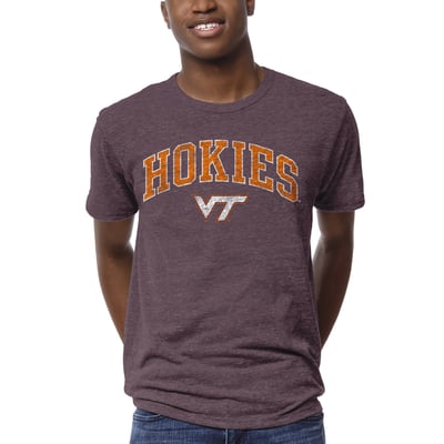 Virginia Tech Hokies League Collegiate Wear 1965 Victory Falls T-Shirt - Heather Maroon