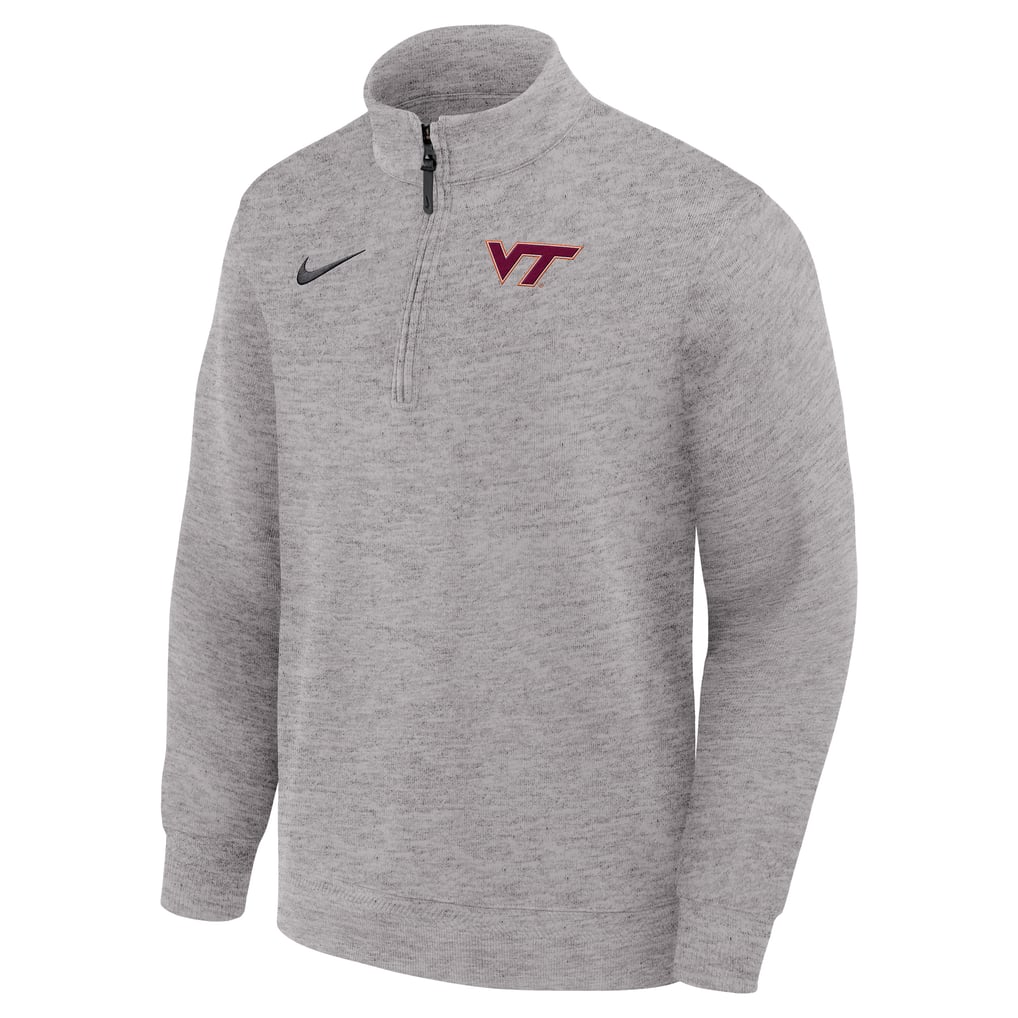 Virginia Tech Hokies Nike Coaches Dri-FIT Half-Zip Pullover - Gray