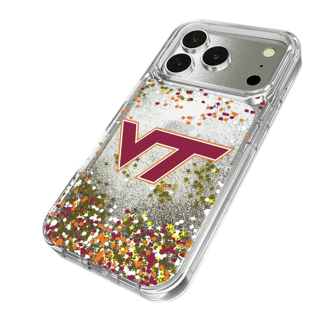 Virginia Tech Hokies iPhone Glitter Confetti Design Case