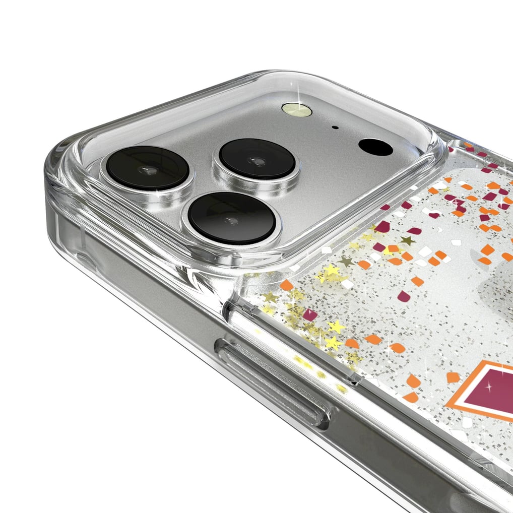 Virginia Tech Hokies iPhone Glitter Confetti Design Case