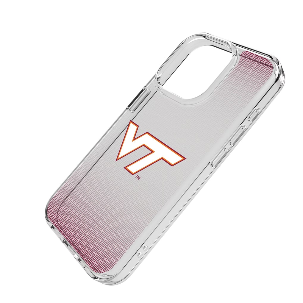 Virginia Tech Hokies Linen Logo iPhone Clear Case