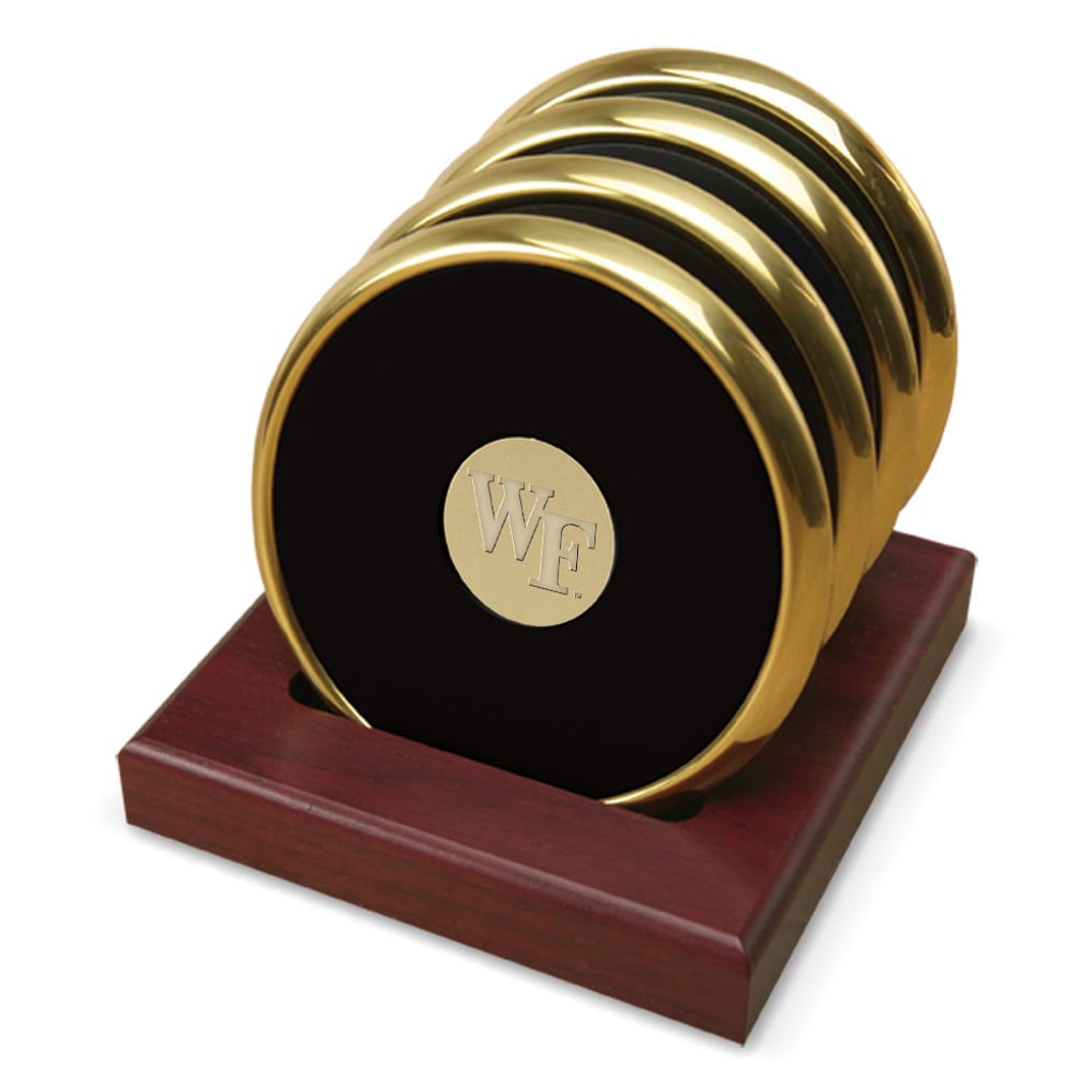 Wake Forest Demon Deacons Four-Piece Coaster Set - Gold