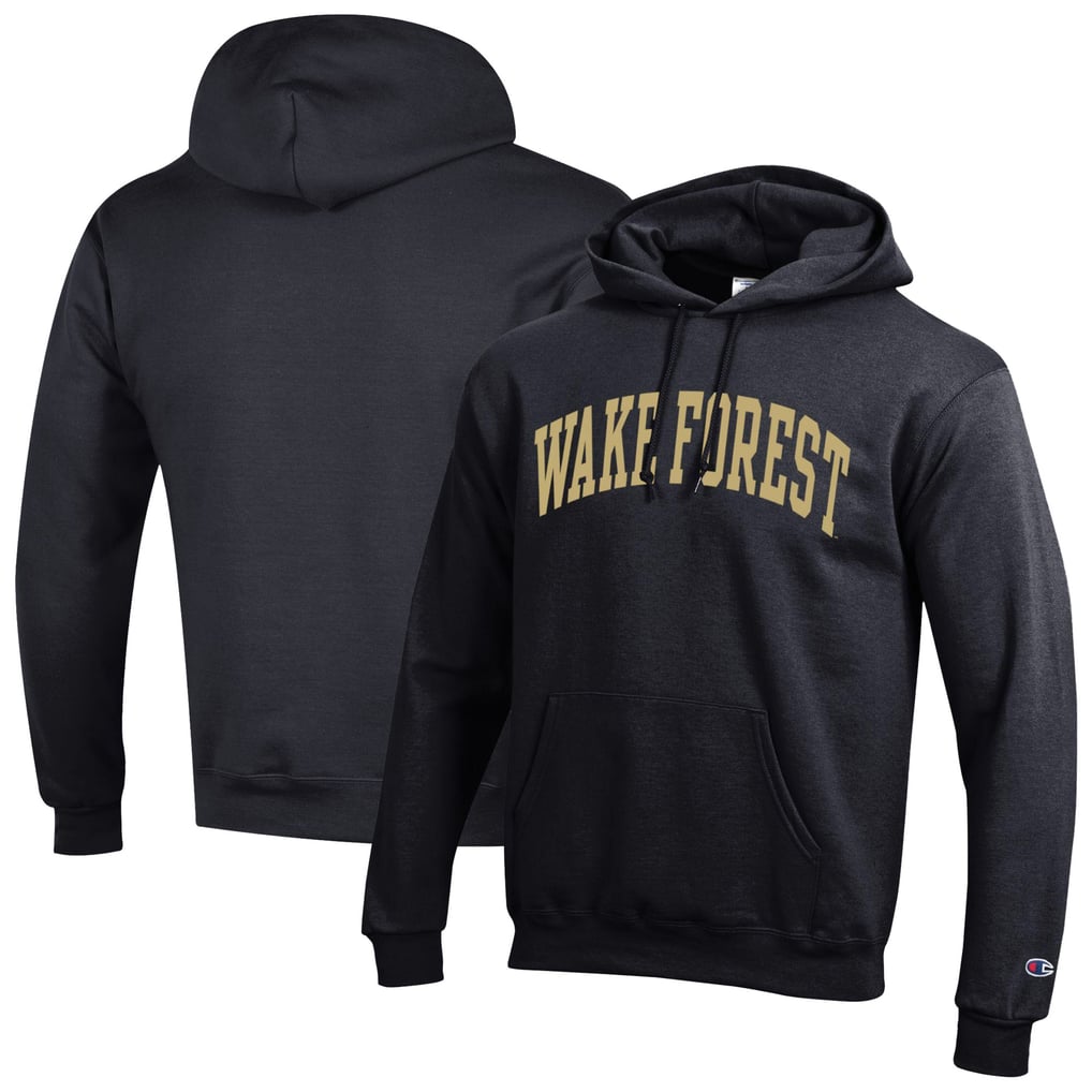  Wake Forest Demon Deacons Champion Basic Arch Fleece Pullover Hoodie - Black