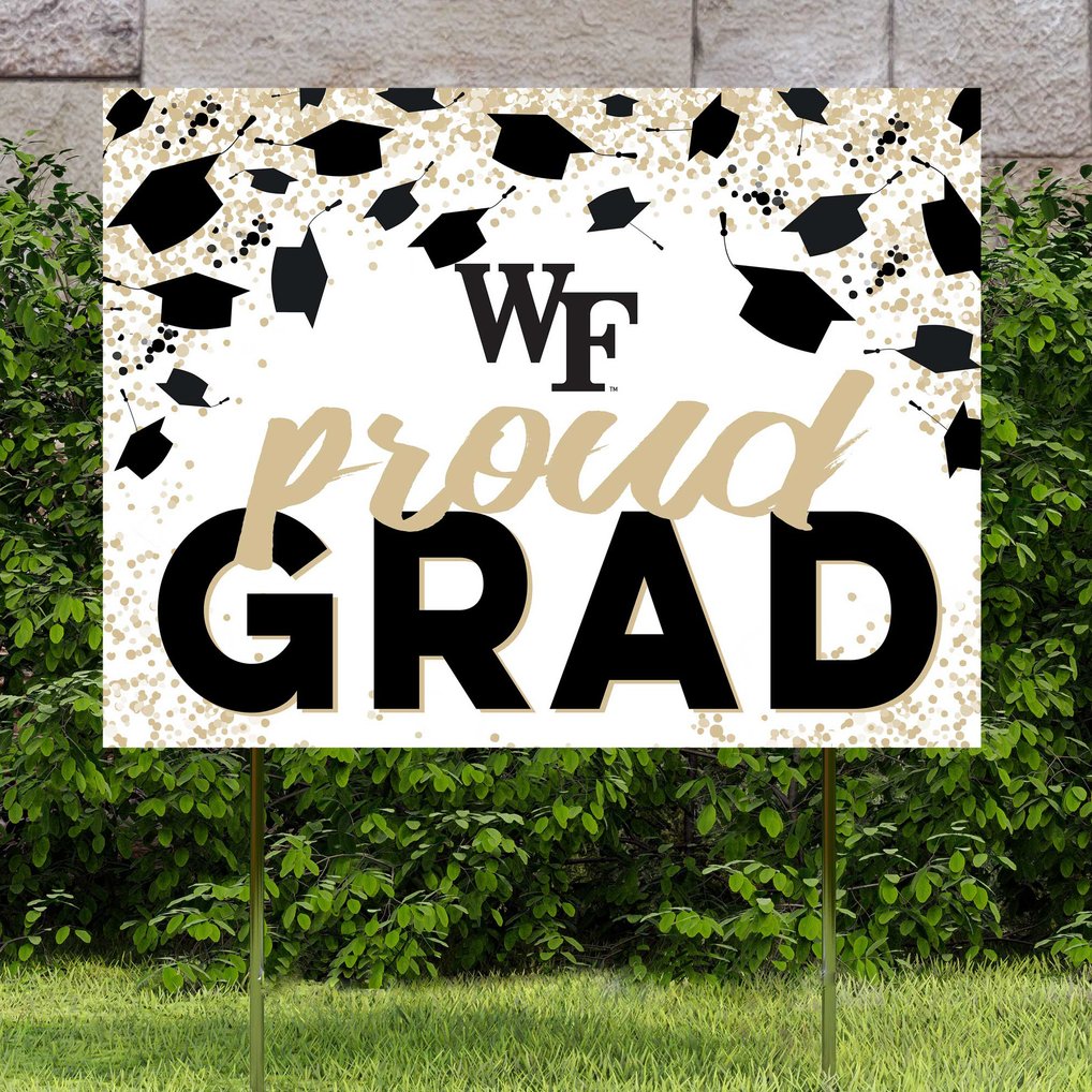 Wake Forest Demon Deacons 18'' x 24'' Grad Yard Sign
