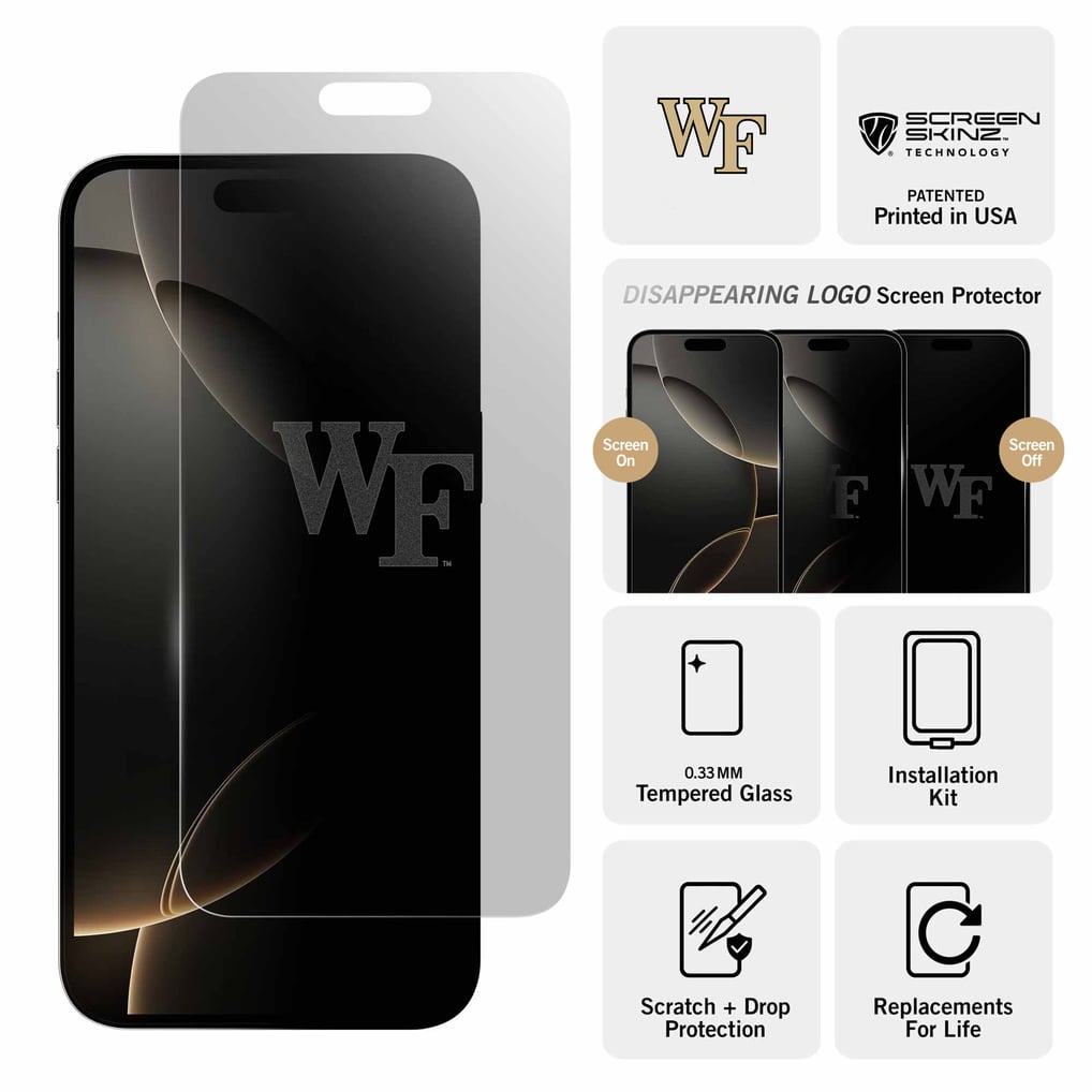 Wake Forest Demon Deacons Clear iPhone Screen Protector