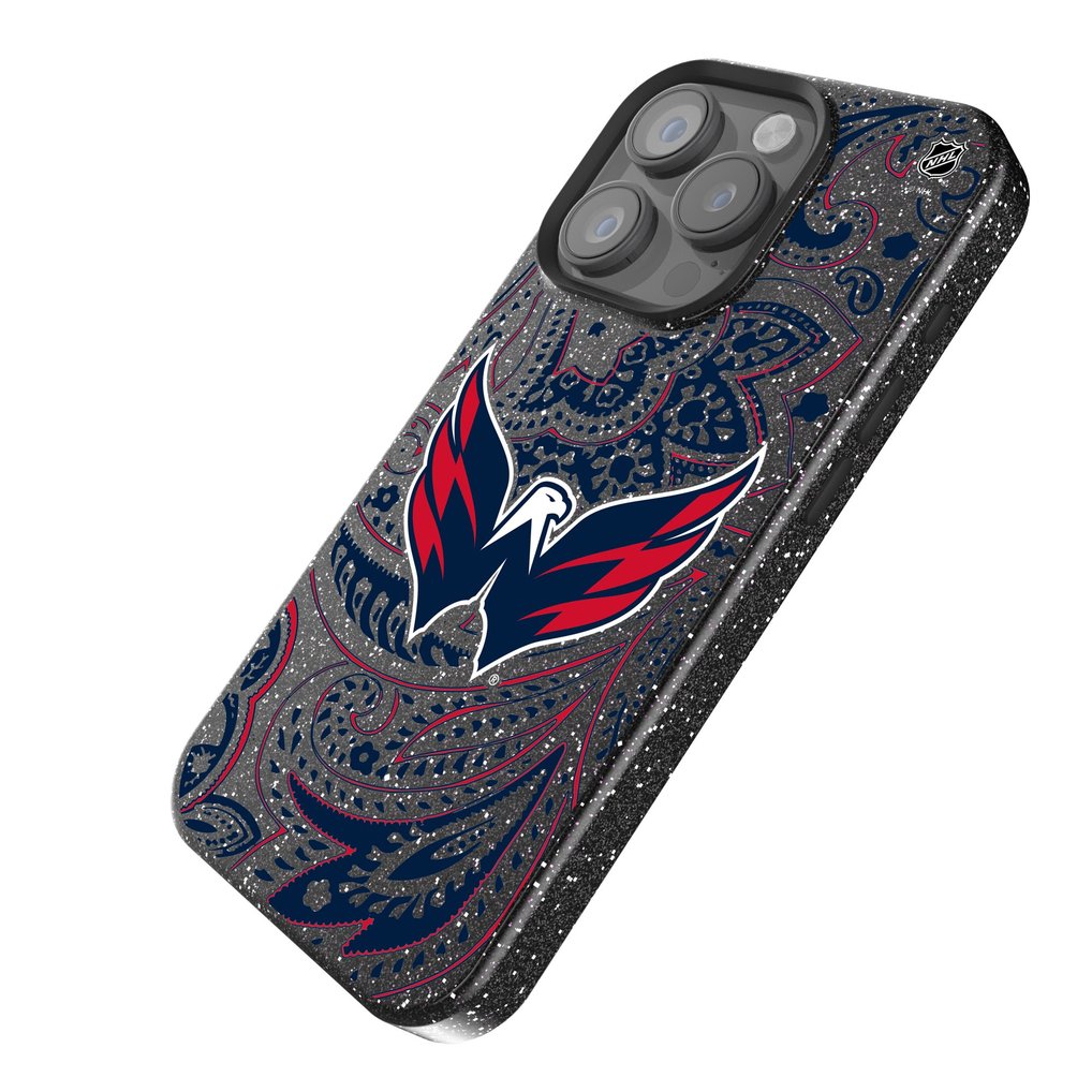Washington Capitals Keyscaper Paisley Bling iPhone Case - Black