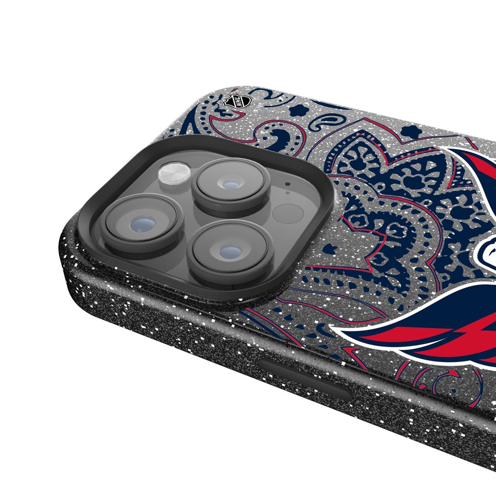 Washington Capitals Keyscaper Paisley Bling iPhone Case - Black
