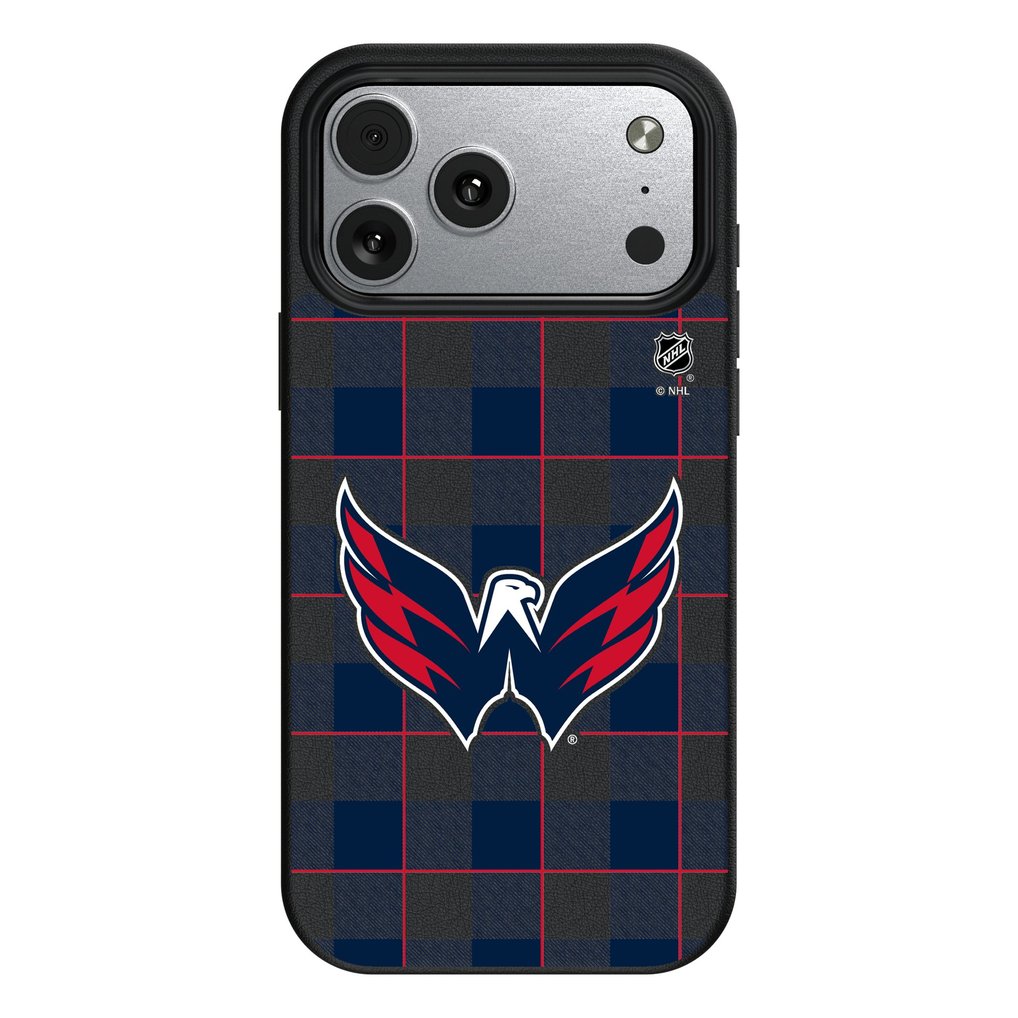 Washington Capitals Keyscaper Plaid iPhone Magnetic Bump Case