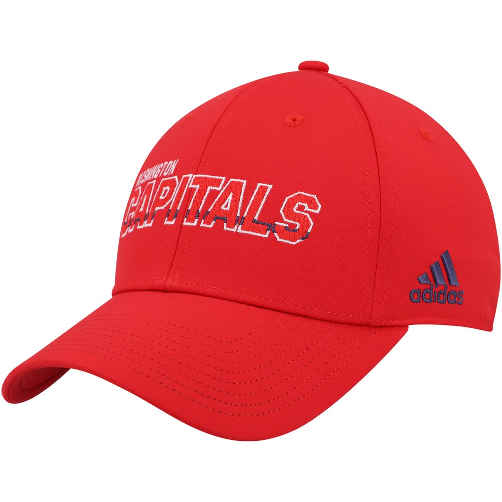 Washington Capitals adidas Team Bar Flex Hat - Red