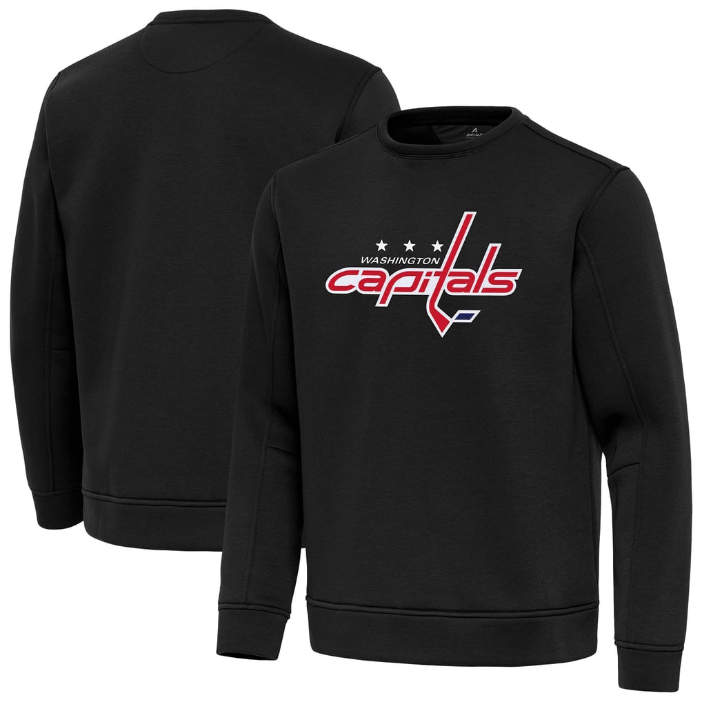 Washington Capitals Antigua Relevant Lightweight Pullover Sweatshirt - Black