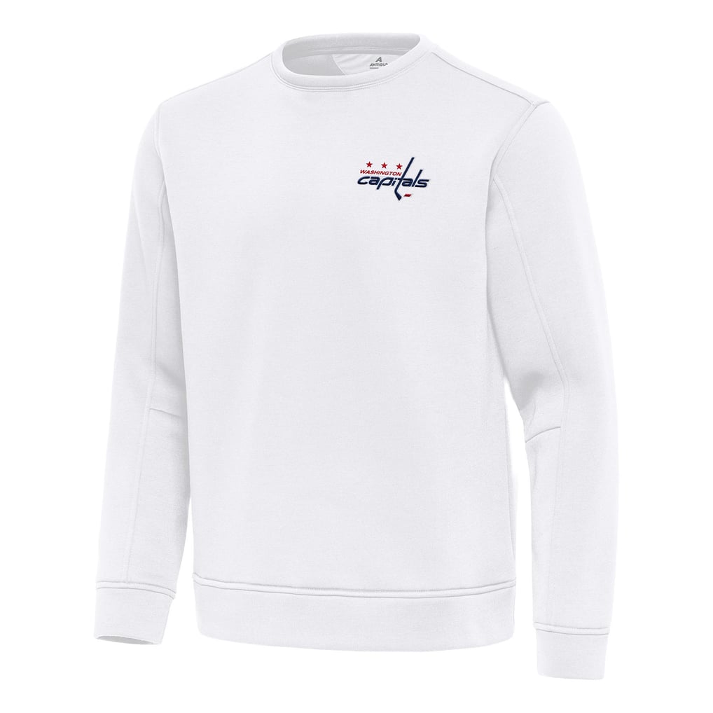 Washington Capitals Antigua Relevant Lightweight Pullover Sweatshirt - White