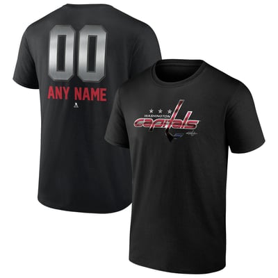 Washington Capitals Personalized Midnight Mascot Logo T-Shirt - Black