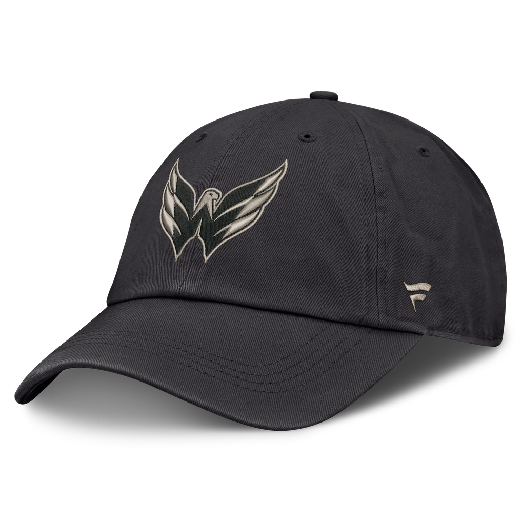 Washington Capitals Fanatics Road Phantom Washed Adjustable Hat - Charcoal