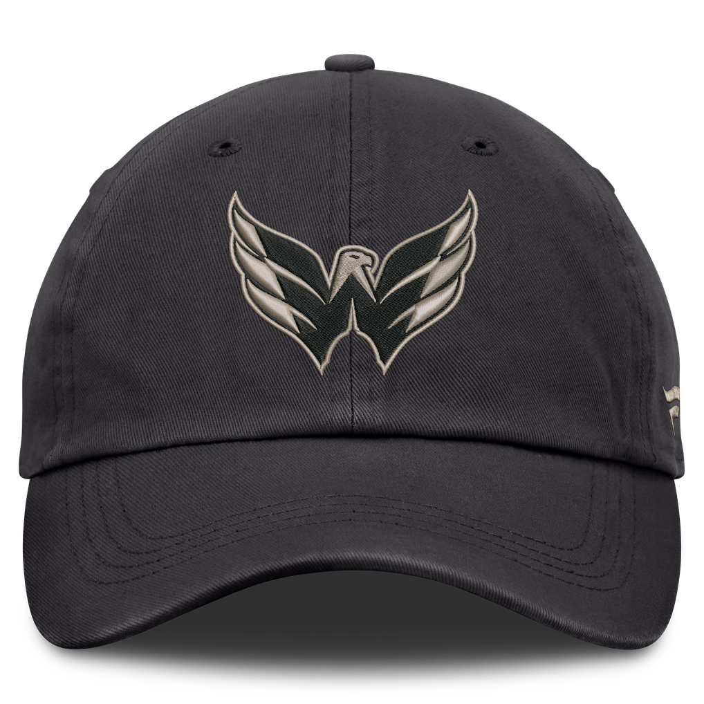 Washington Capitals Fanatics Road Phantom Washed Adjustable Hat - Charcoal
