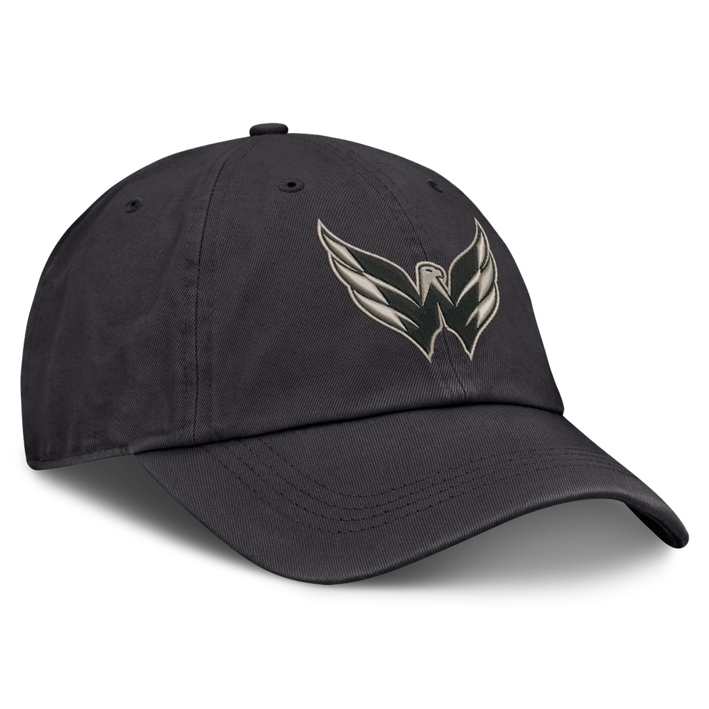 Washington Capitals Fanatics Road Phantom Washed Adjustable Hat - Charcoal
