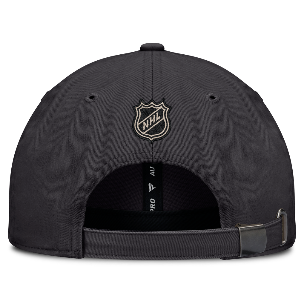 Washington Capitals Fanatics Road Phantom Washed Adjustable Hat - Charcoal