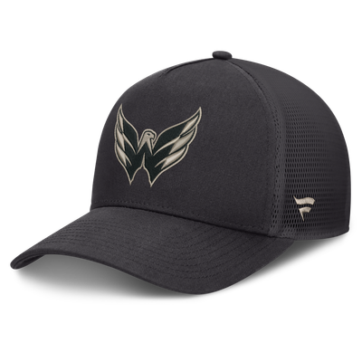 Washington Capitals Fanatics Road Soft Wash A-Frame Meshback Hat - Charcoal
