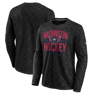 Washington Capitals Fanatics Iced Out Long Sleeve T-Shirt - Gray
