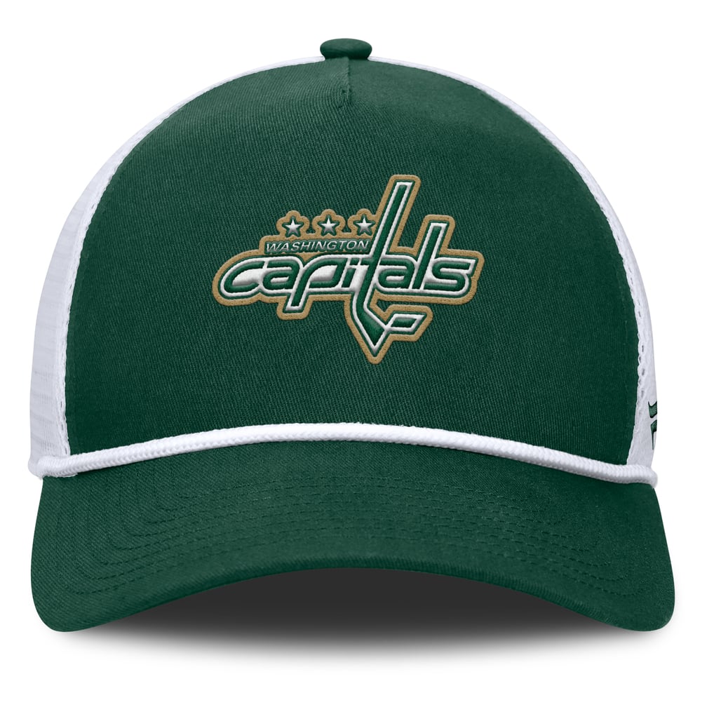 Washington Capitals Fanatics Bermuda A-Frame Adjustable Hat - Green/White