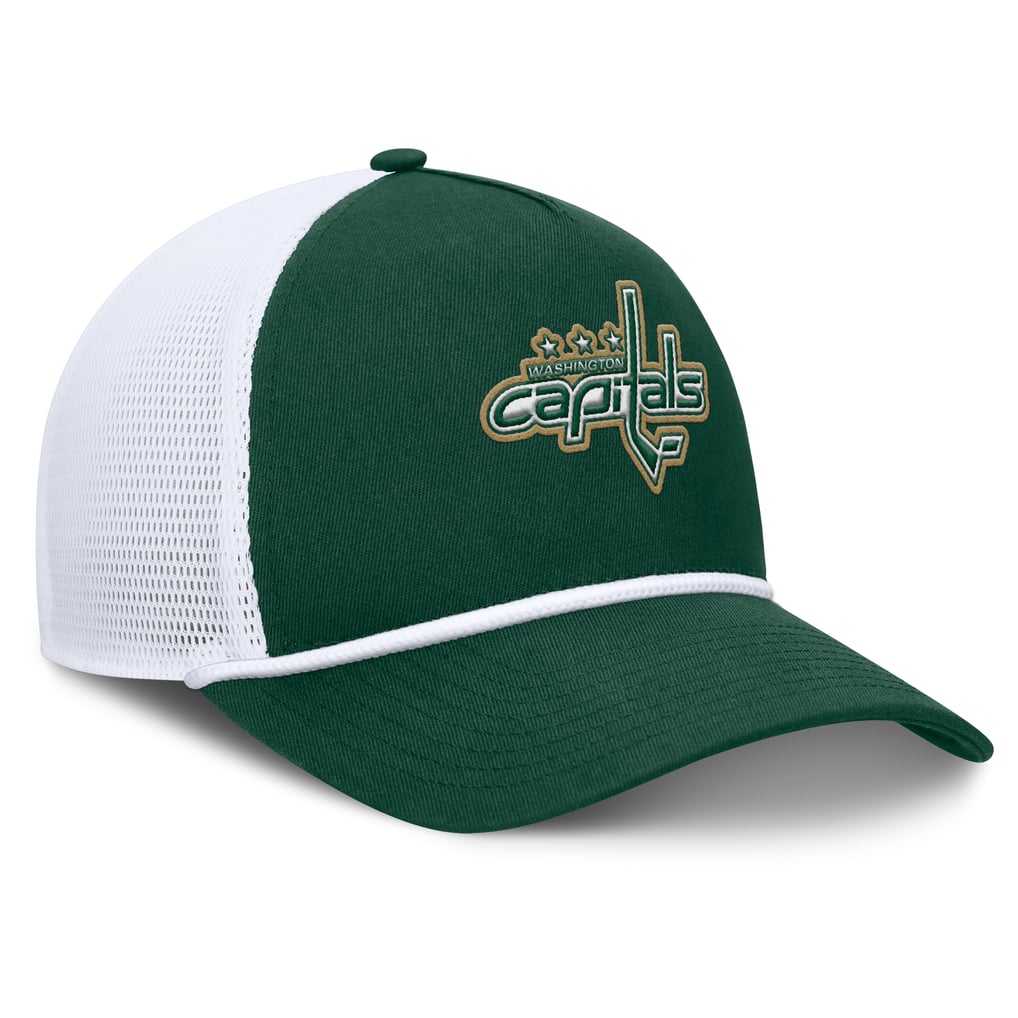 Washington Capitals Fanatics Bermuda A-Frame Adjustable Hat - Green/White