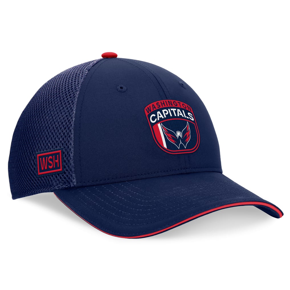 Washington Capitals Fanatics 2024 NHL Draft On Stage Trucker Adjustable Hat - Navy