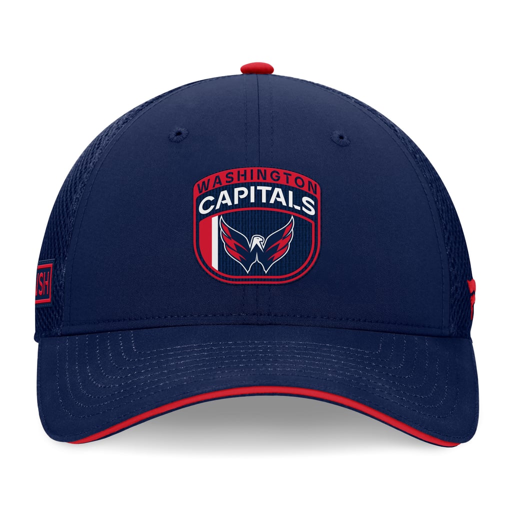 Washington Capitals Fanatics 2024 NHL Draft On Stage Trucker Adjustable Hat - Navy