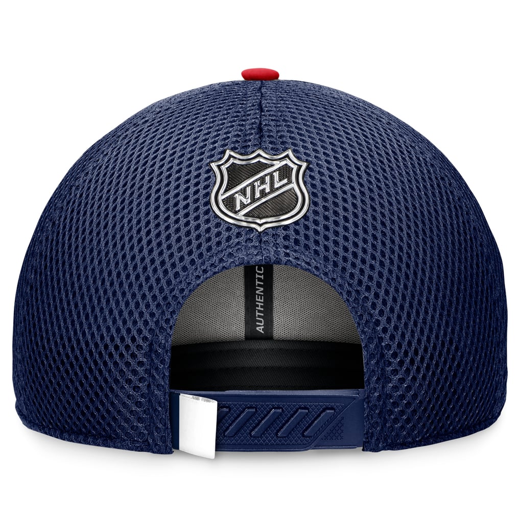 Washington Capitals Fanatics 2024 NHL Draft On Stage Trucker Adjustable Hat - Navy