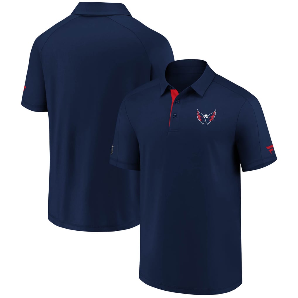 Washington Capitals Fanatics Authentic Pro Locker Room Polo - Navy
