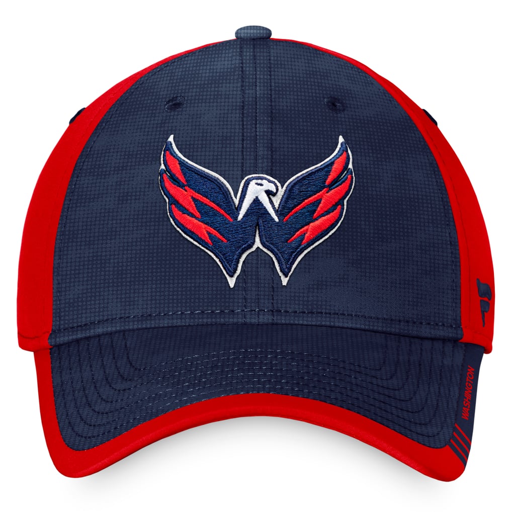 Washington Capitals Fanatics Authentic Pro Rink Camo Flex Hat - Navy/Red