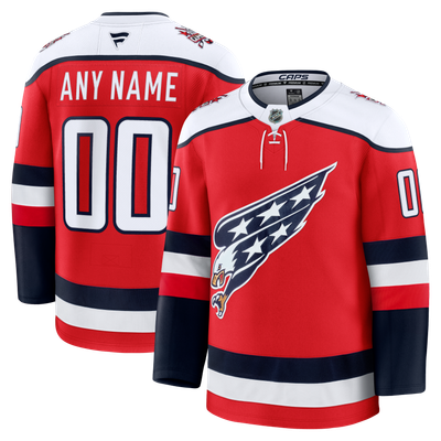  Washington Capitals Fanatics Alternate Premium Custom Jersey - Red