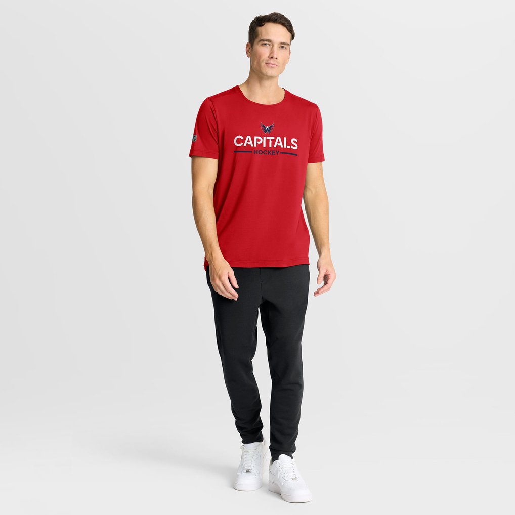 Washington Capitals Fanatics Authentic Pro Rink Tech T-Shirt - Red