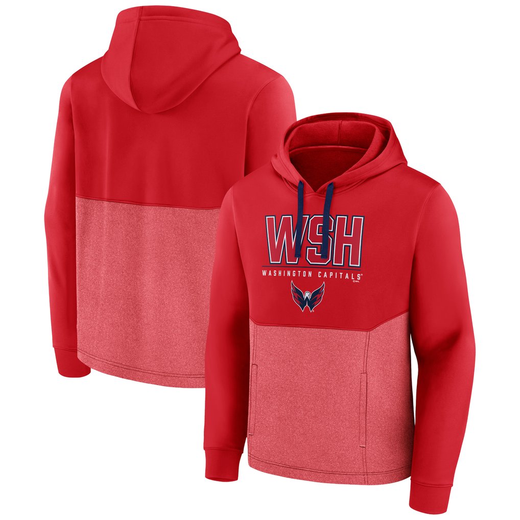 Washington Capitals Fanatics Successful Tri-Blend Pullover Hoodie - Red