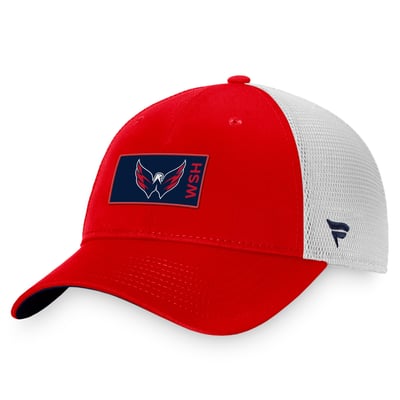 Washington Capitals Fanatics Authentic Pro Rink Trucker Snapback Hat - Red/White