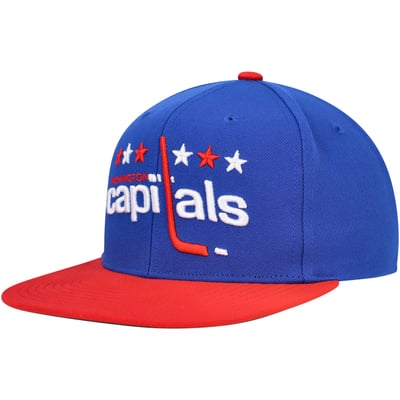 Washington Capitals Mitchell & Ness Core Team Ground 2.0 Snapback Hat - Blue