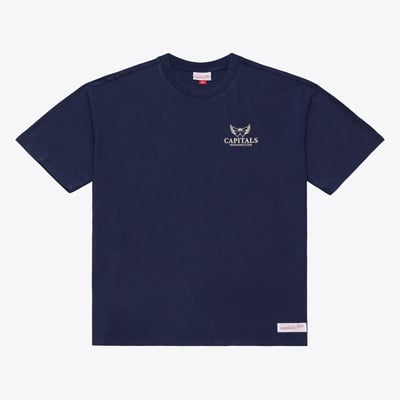 Washington Capitals Mitchell & Ness Core Essentials T-Shirt - Navy
