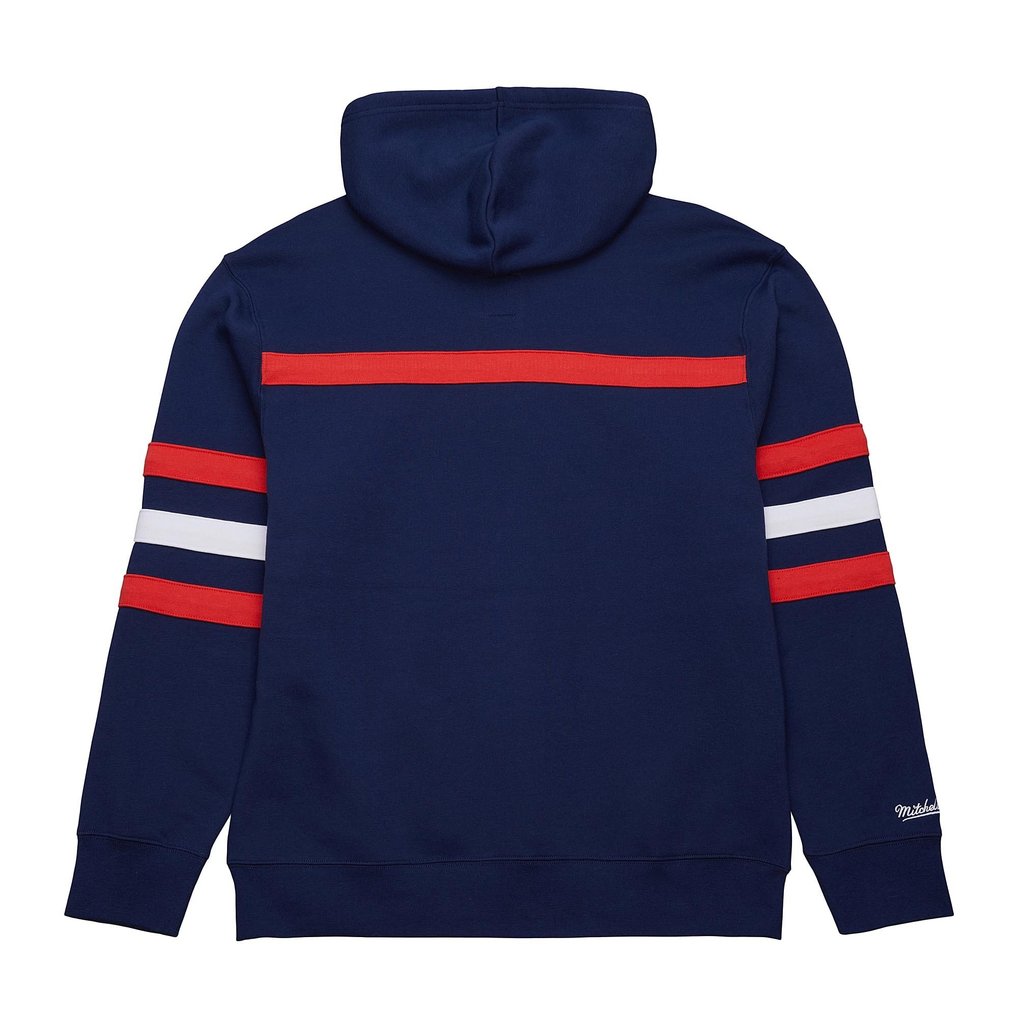 Washington Capitals Mitchell & Ness Head Coach Slogan Pullover Hoodie - Navy