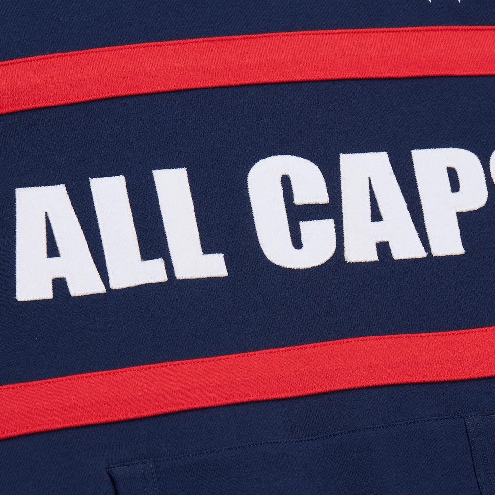 Washington Capitals Mitchell & Ness Head Coach Slogan Pullover Hoodie - Navy