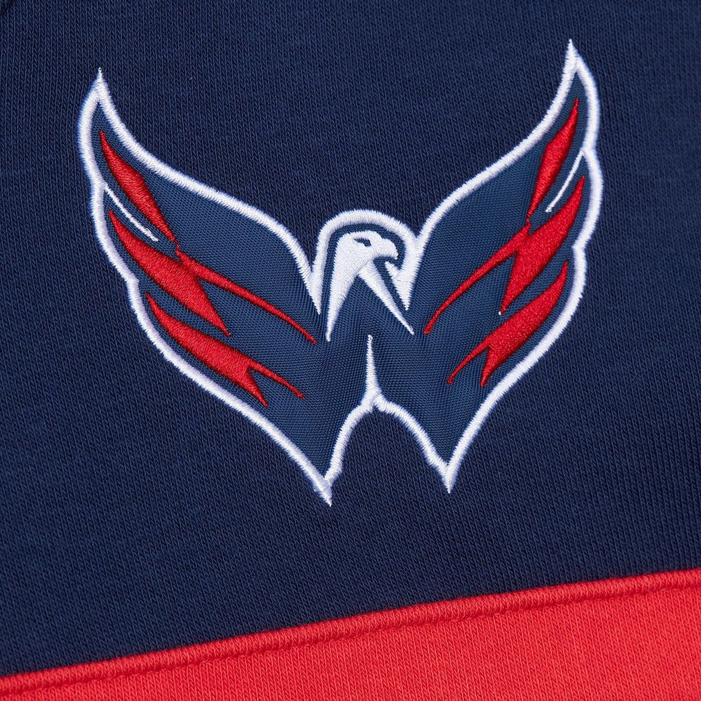 Washington Capitals Mitchell & Ness Head Coach Slogan Pullover Hoodie - Navy