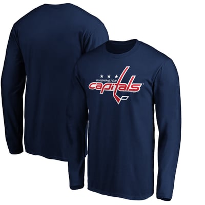 Washington Capitals Primary Logo Long Sleeve T-Shirt - Navy