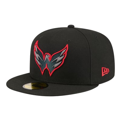 Washington Capitals New Era Color Pop 59FIFTY Fitted Hat - Black